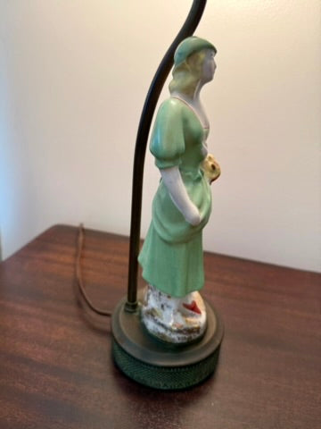 Vintage Porcelain Figural Table Lamp