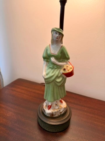 Vintage Porcelain Figural Table Lamp