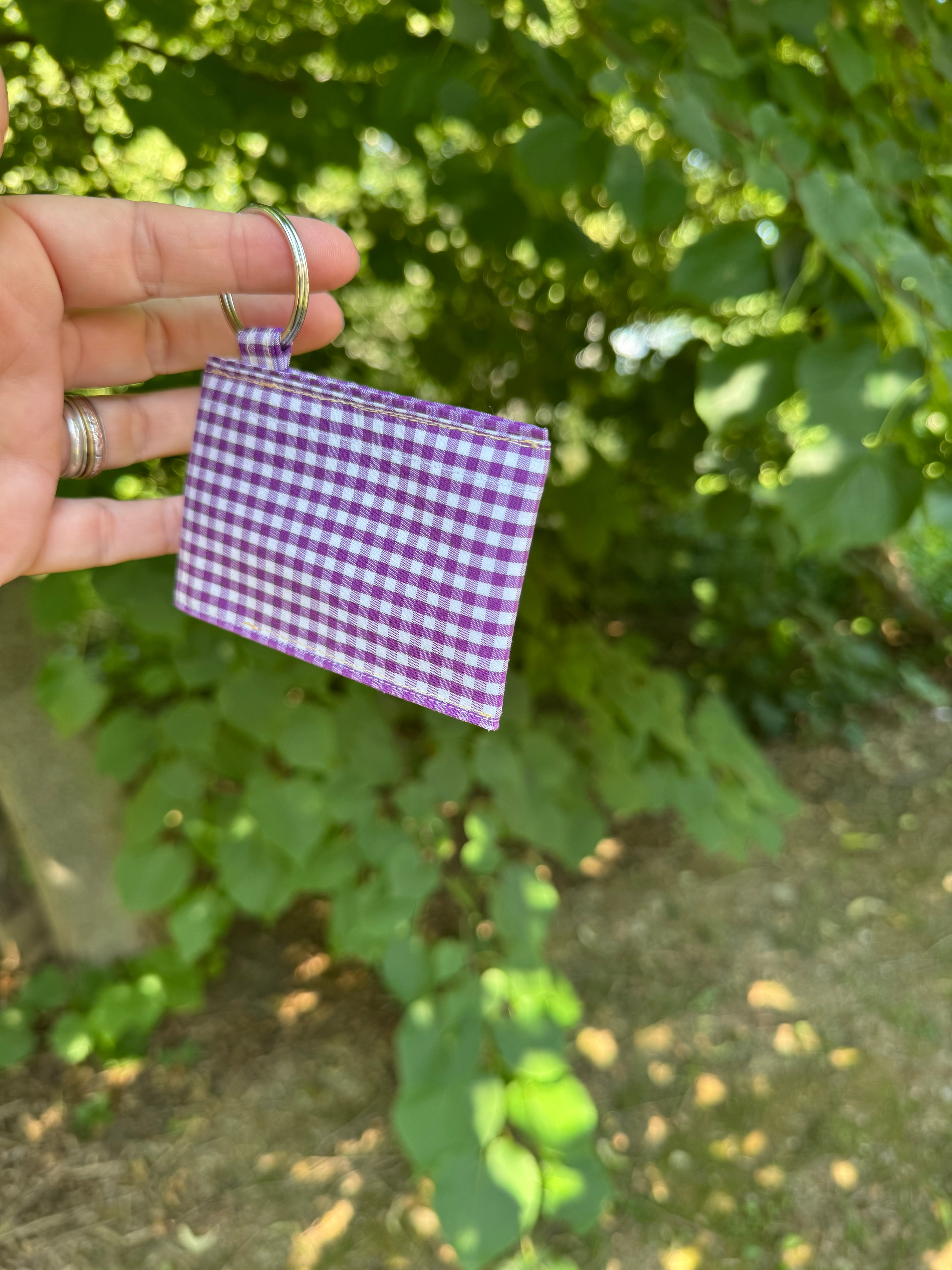 Shirt Cuff Keychain / Chapstick Case