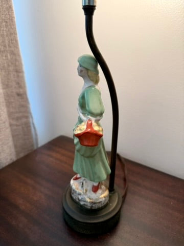 Vintage Porcelain Figural Table Lamp