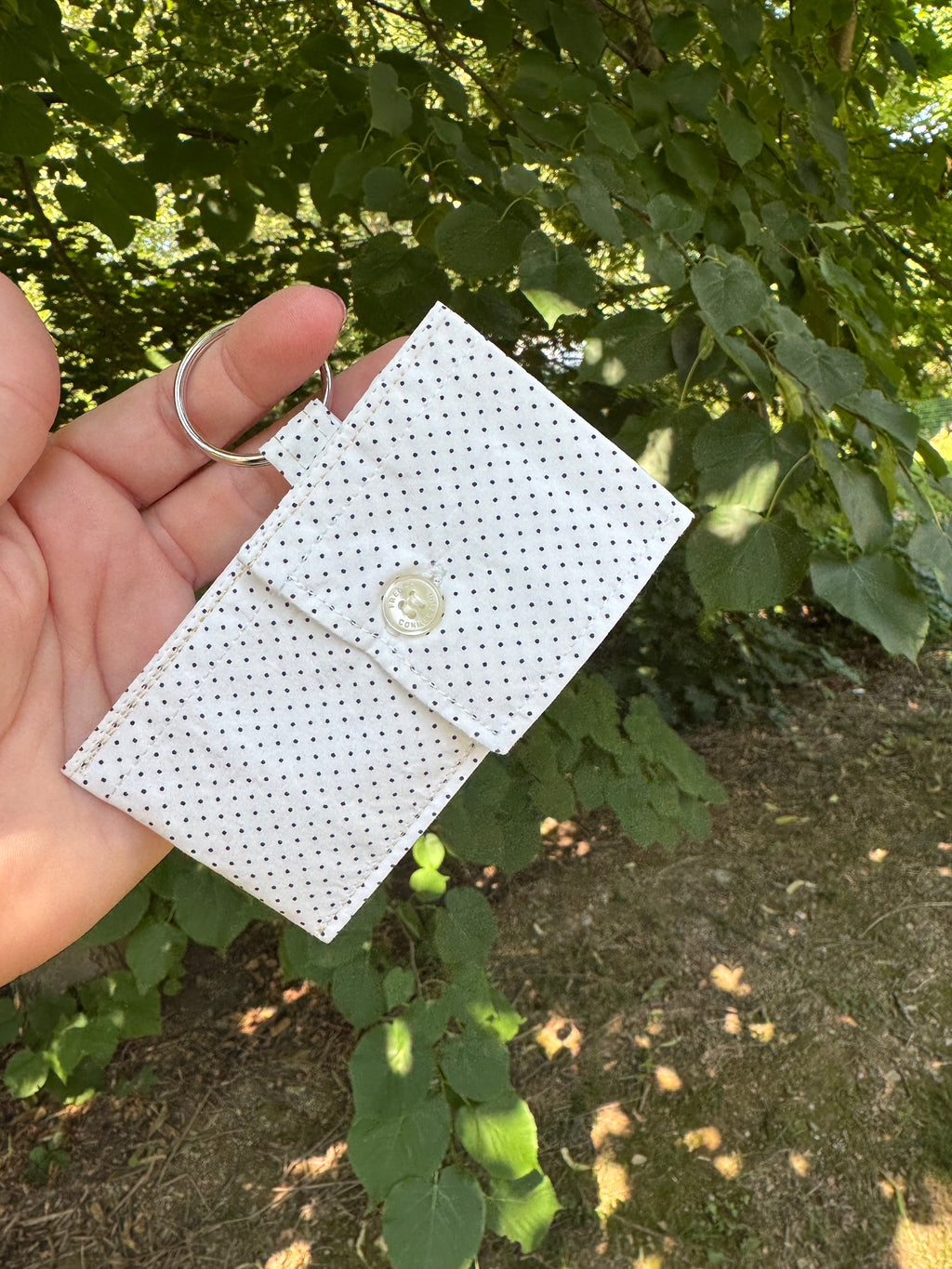 Shirt Cuff Keychain / Chapstick Case
