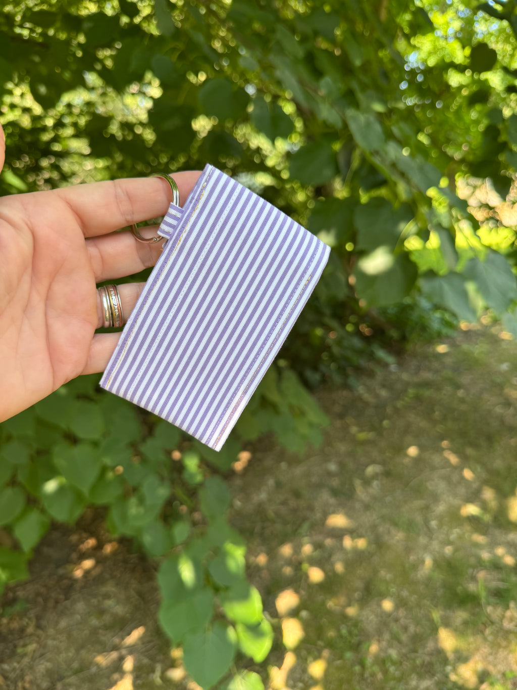 Shirt Cuff Keychain / Chapstick Case