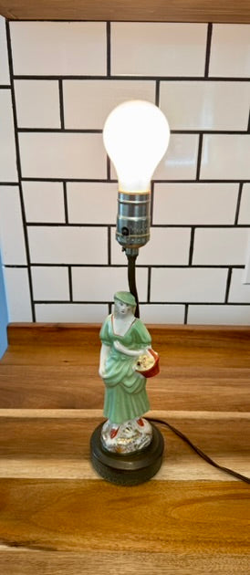 Vintage Porcelain Figural Table Lamp