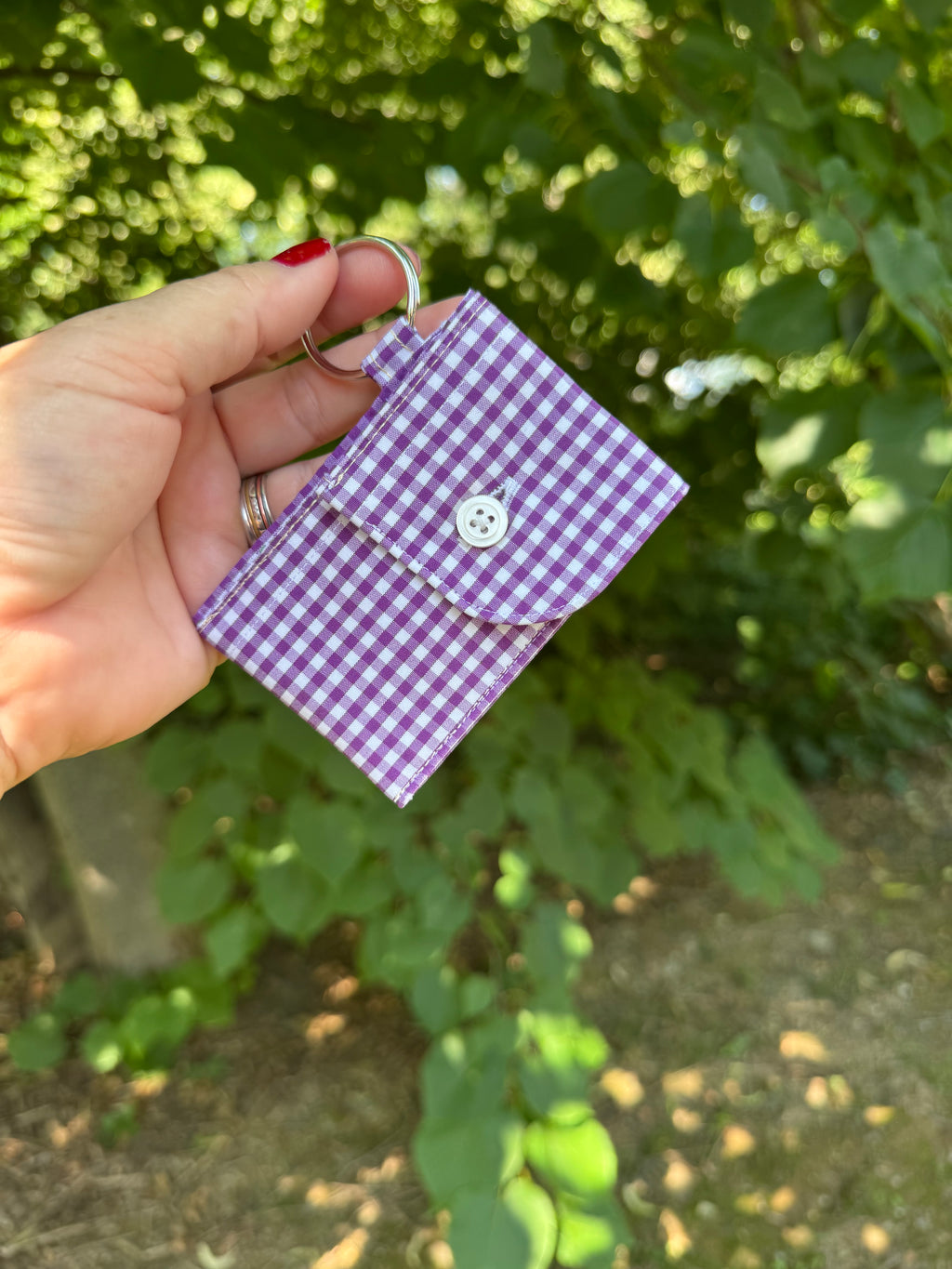 Shirt Cuff Keychain / Chapstick Case