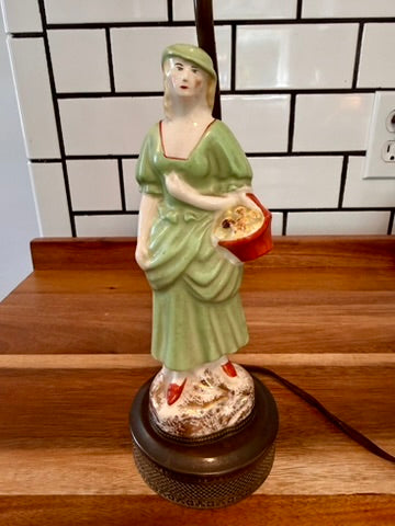 Vintage Porcelain Figural Table Lamp