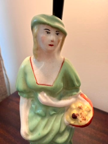 Vintage Porcelain Figural Table Lamp
