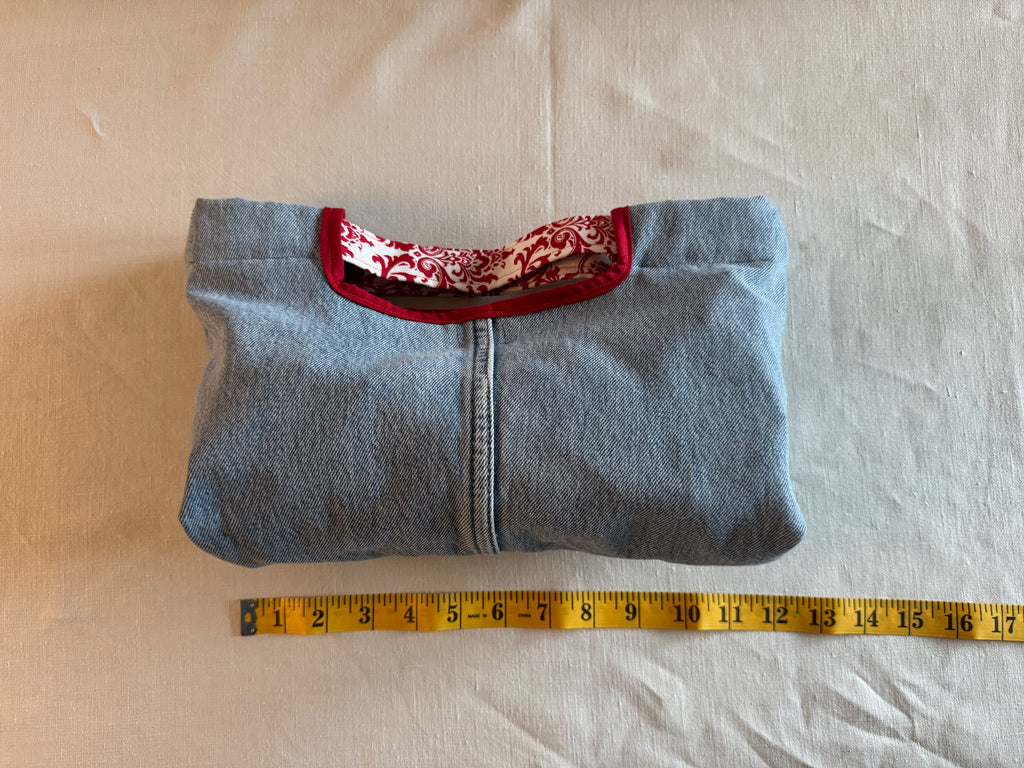 Blue Jean Yarn Bag / Clutch