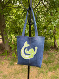 Tote Bag / Mermaid on Blue Jeans
