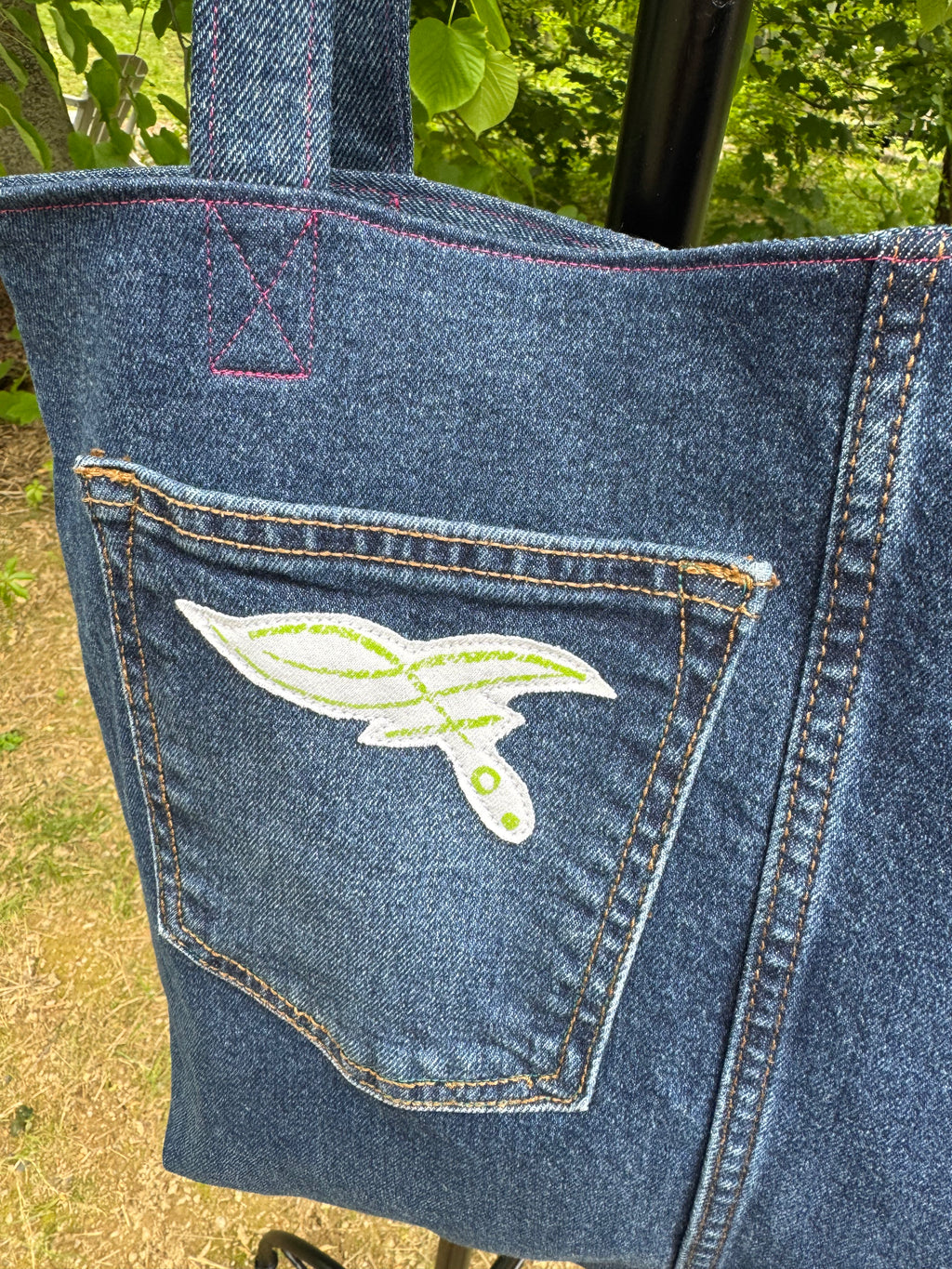 Tote Bag / Mermaid on Blue Jeans