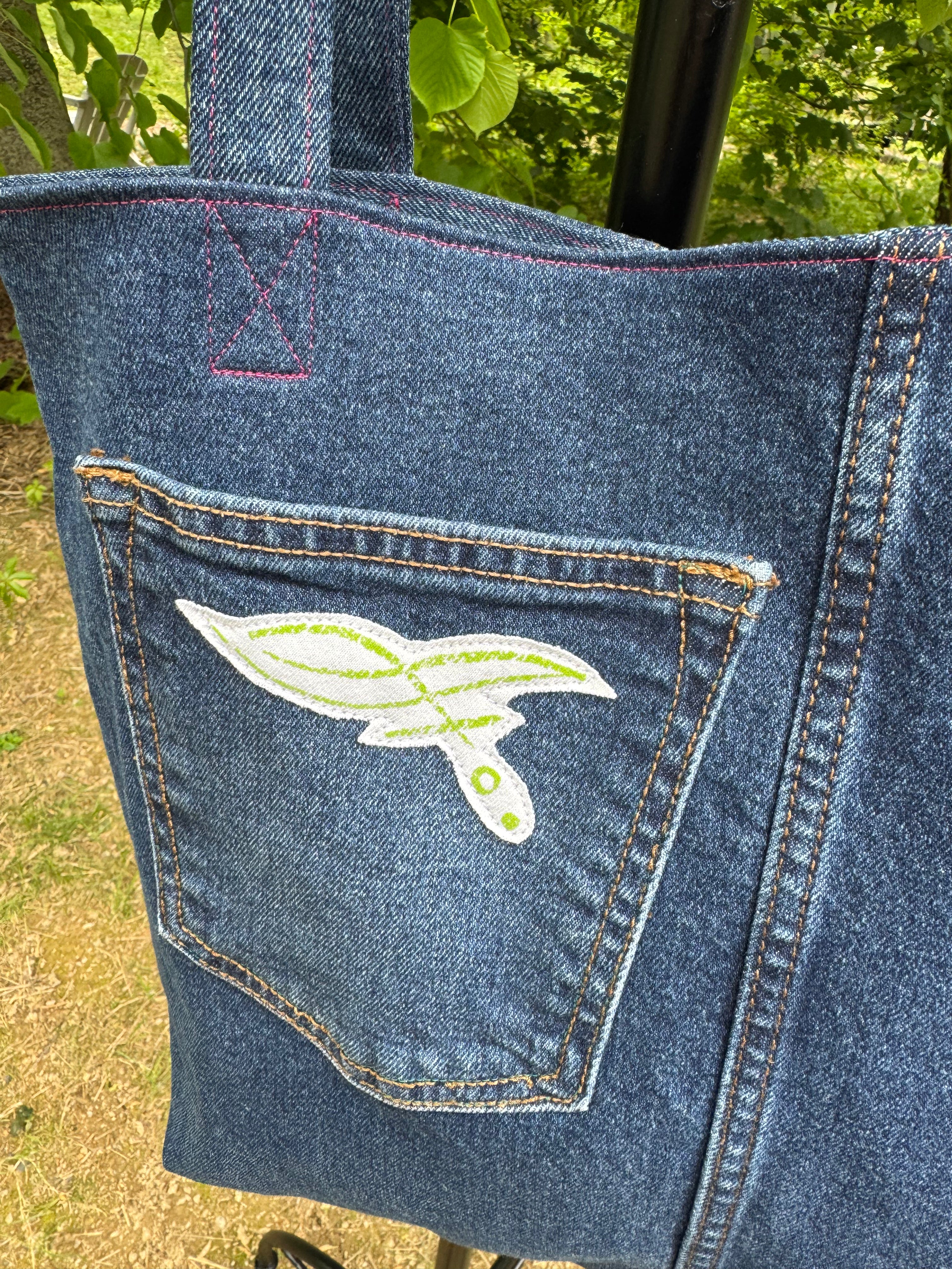 Tote Bag / Mermaid on Blue Jeans