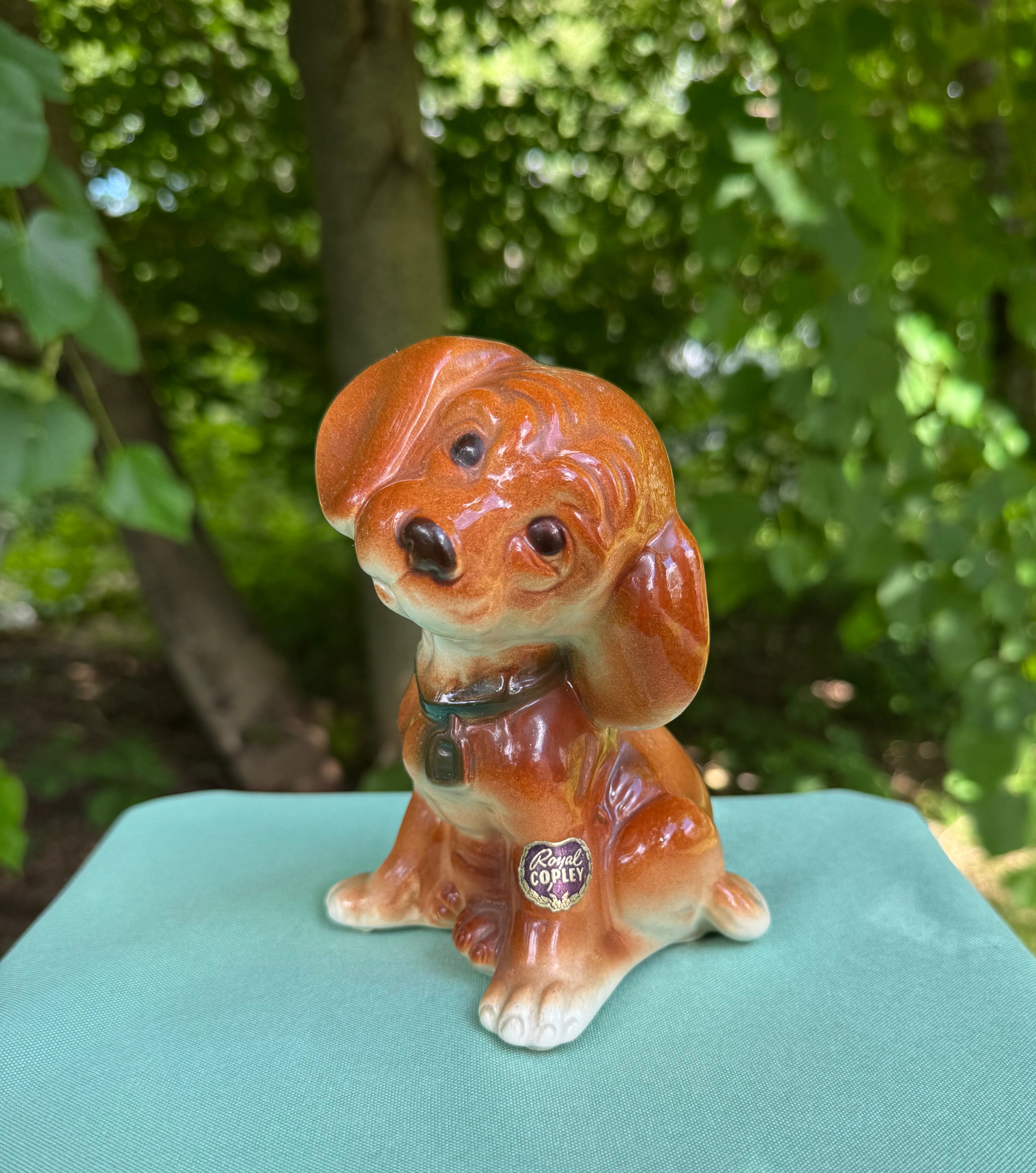 Vintage Royal Copley Cocker Spaniel Puppy Figurine