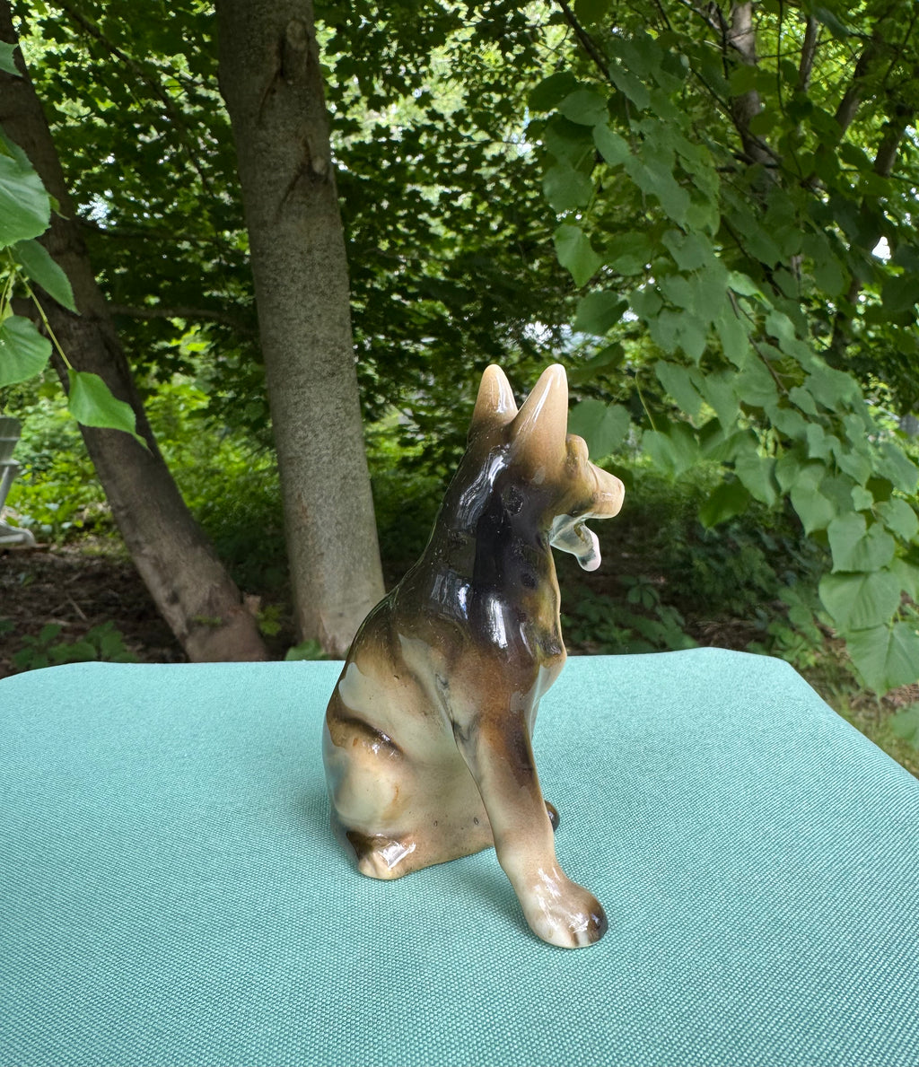 Vintage UCAGCO Germain Shepherd Figurine (Made in Japan)