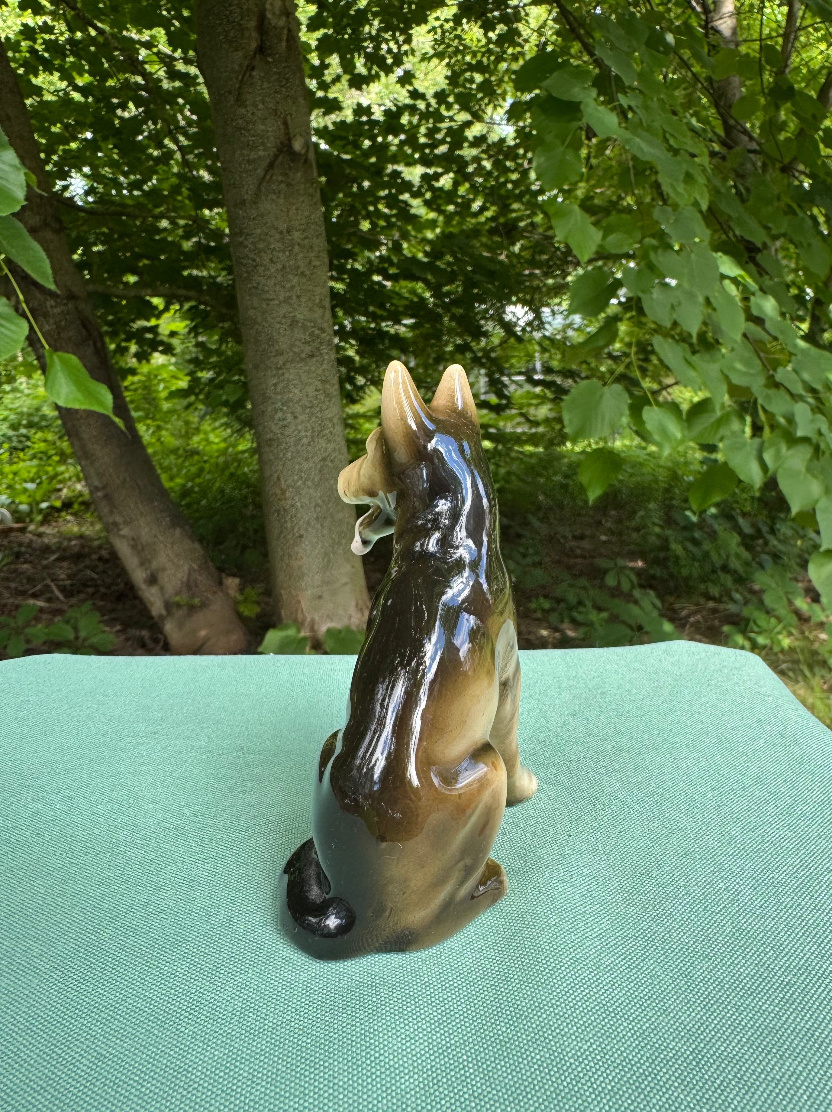 Vintage UCAGCO Germain Shepherd Figurine (Made in Japan)