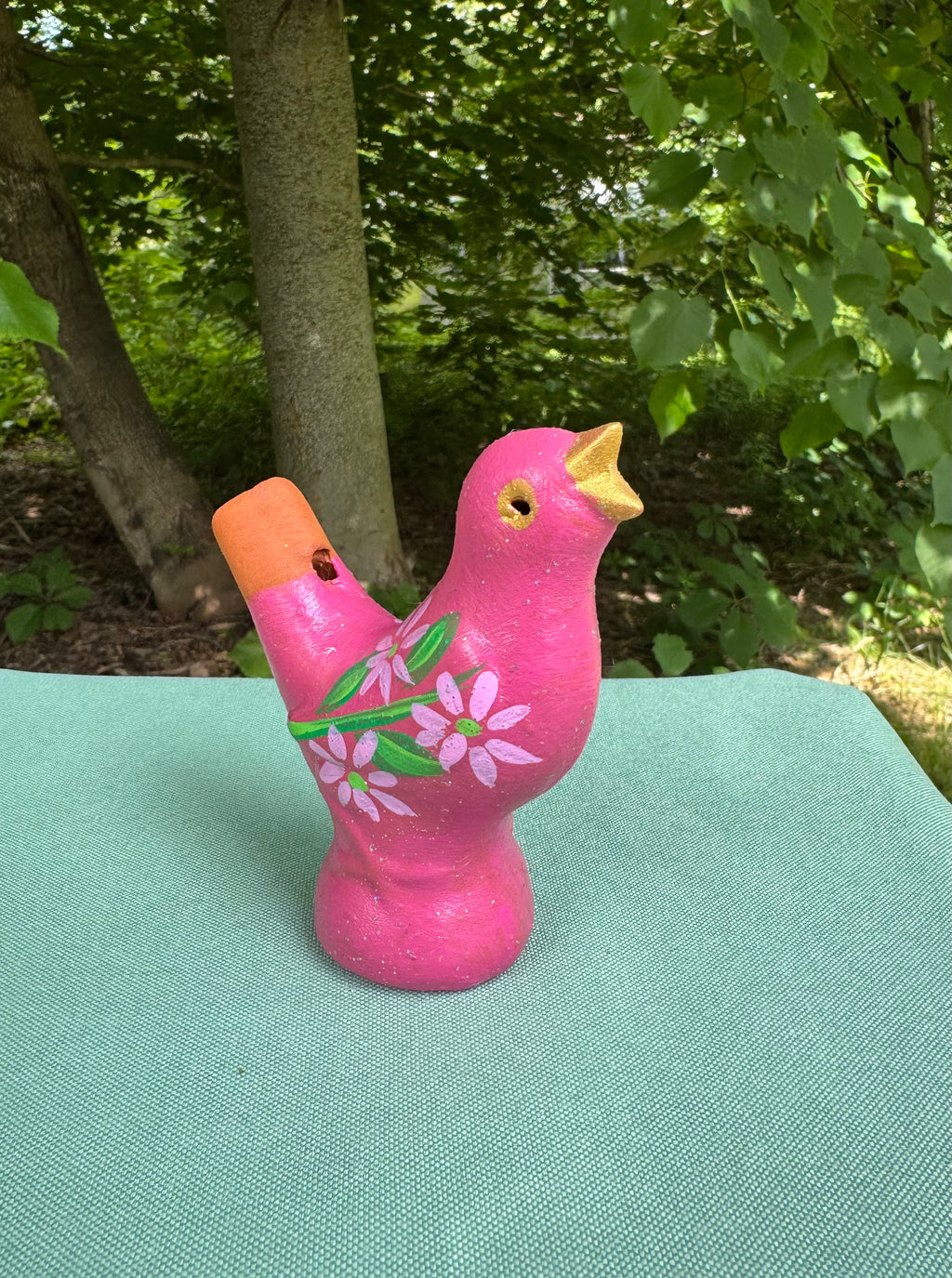 Peruvian Clay Bird Water Whistle