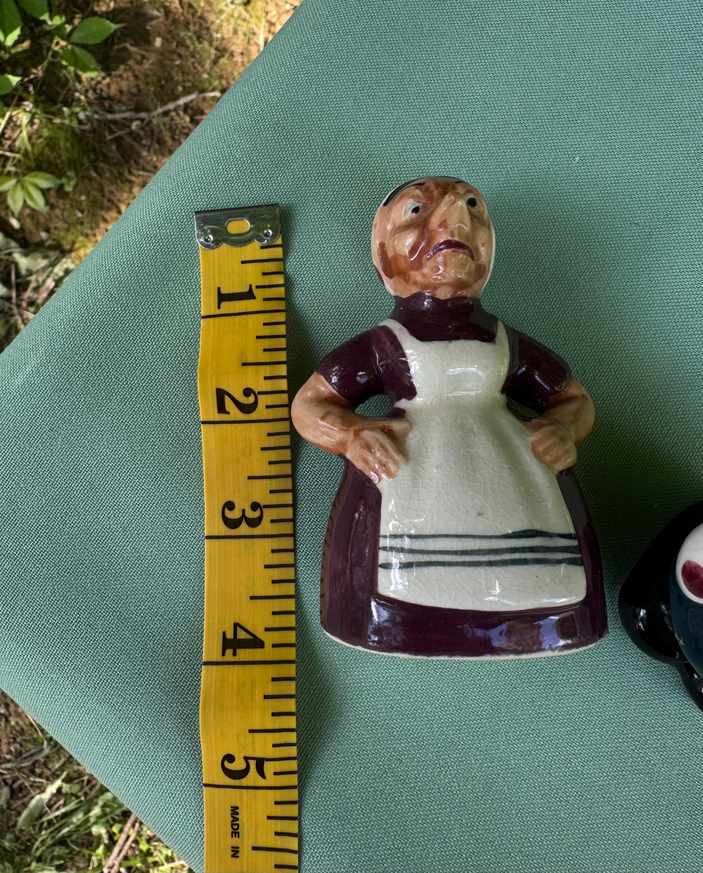 Vintage Enesco Old Man and Woman Salt and Pepper Shaker