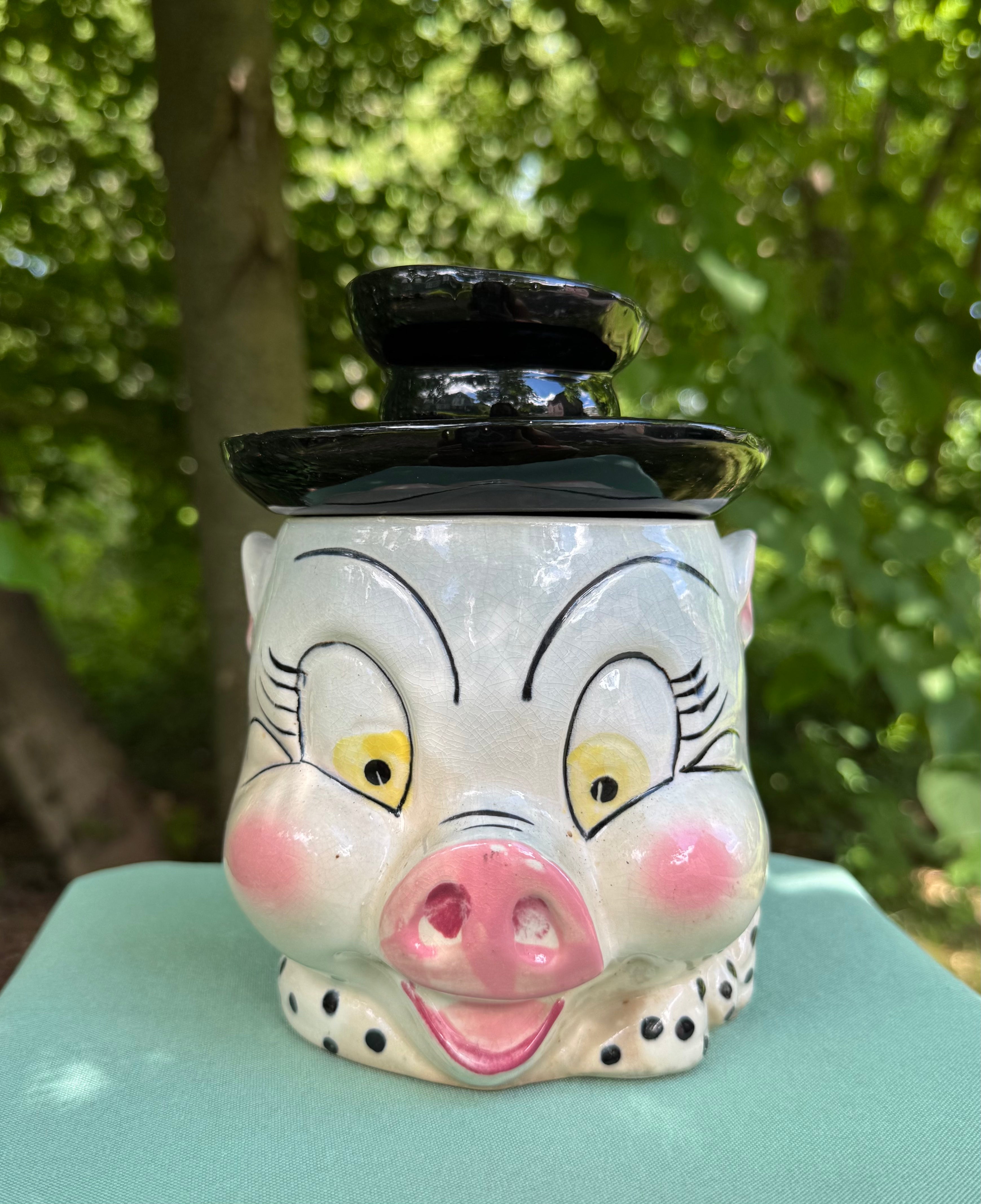 Vintage Porky Pig Cookie Jar Made in Japan