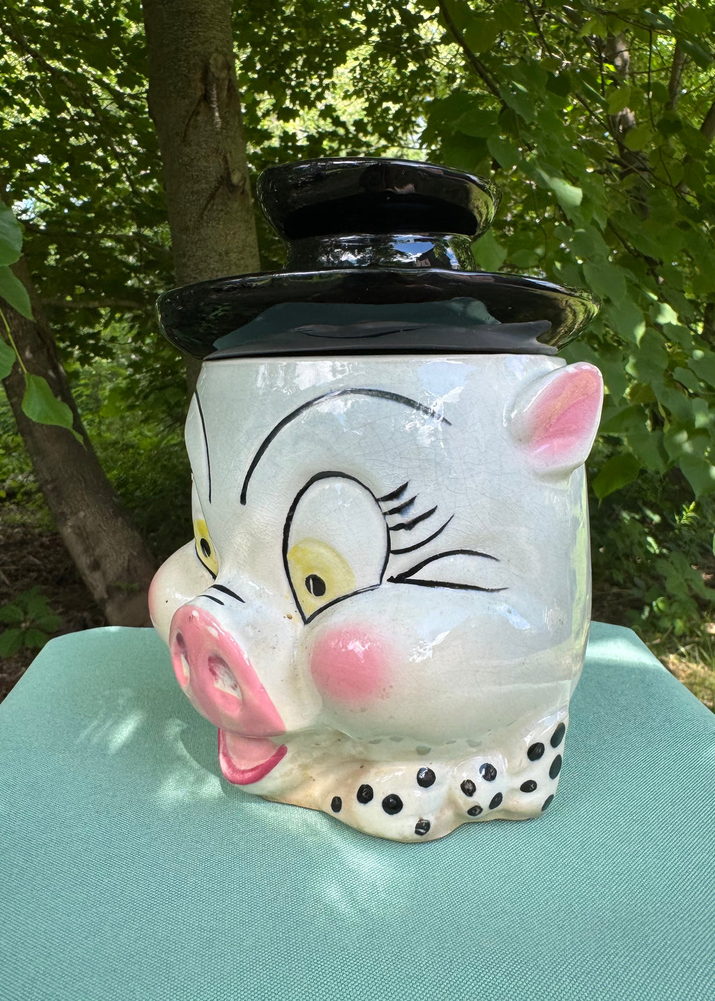 Vintage Porky Pig Cookie Jar Made in Japan