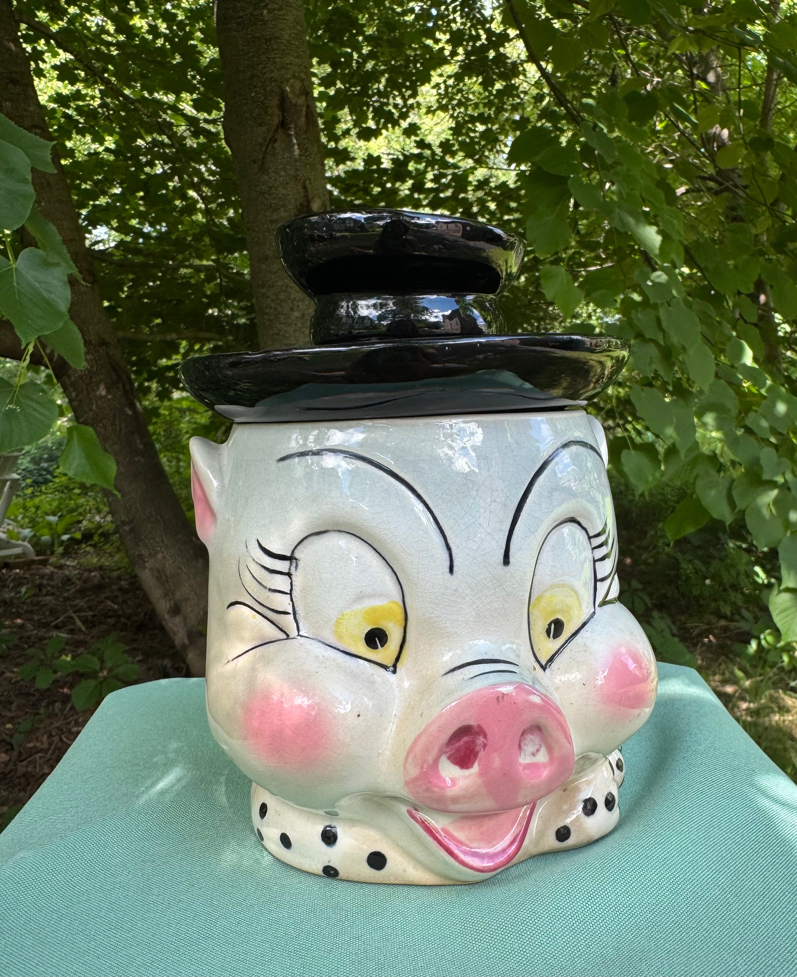Vintage Porky Pig Cookie Jar Made in Japan